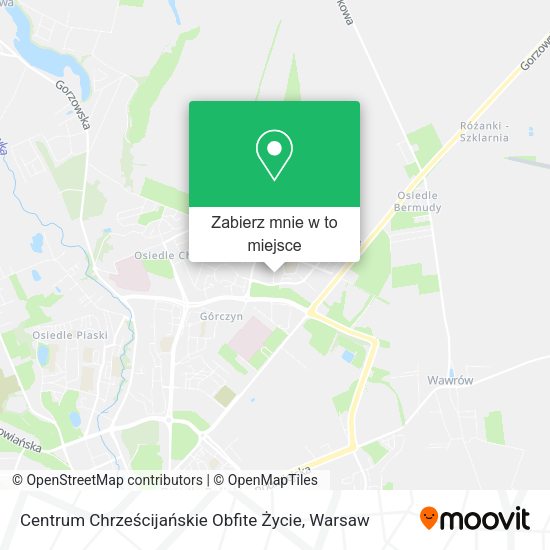 Mapa Centrum Chrześcijańskie Obfite Życie