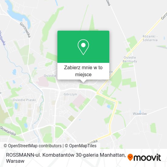 Mapa ROSSMANN-ul. Kombatantów 30-galeria Manhattan