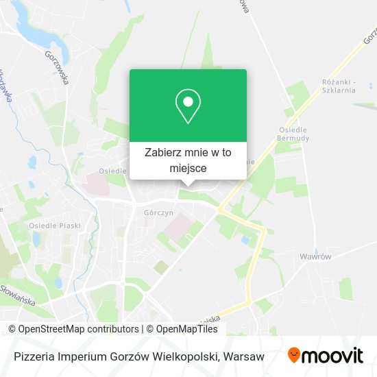 Mapa Pizzeria Imperium Gorzów Wielkopolski