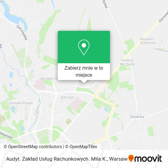 Mapa Audyt. Zakład Usług Rachunkowych. Mila K.