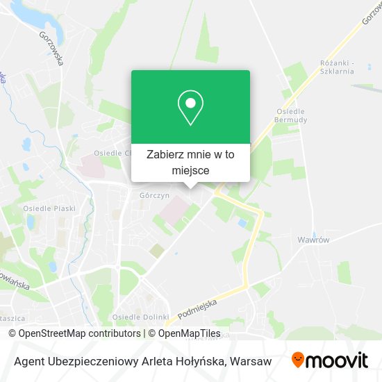 Mapa Agent Ubezpieczeniowy Arleta Hołyńska