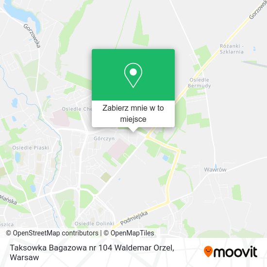 Mapa Taksowka Bagazowa nr 104 Waldemar Orzel