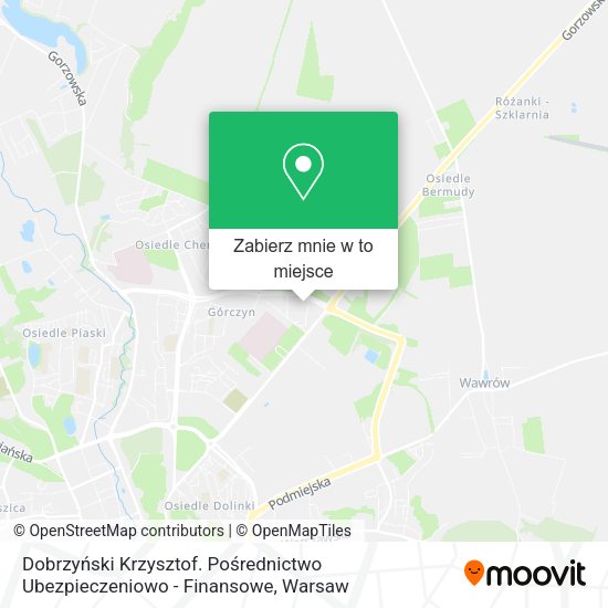 Mapa Dobrzyński Krzysztof. Pośrednictwo Ubezpieczeniowo - Finansowe