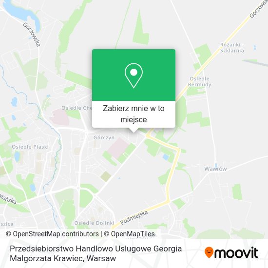 Mapa Przedsiebiorstwo Handlowo Uslugowe Georgia Malgorzata Krawiec