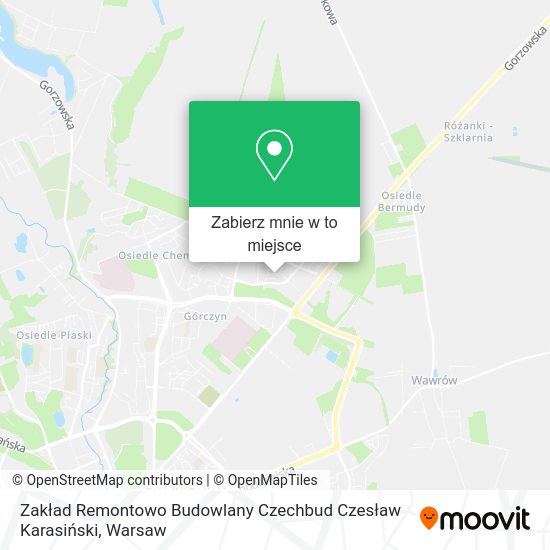 Mapa Zakład Remontowo Budowlany Czechbud Czesław Karasiński