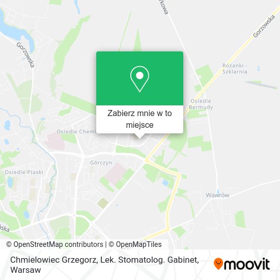 Mapa Chmielowiec Grzegorz, Lek. Stomatolog. Gabinet