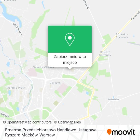 Mapa Emerma Przedsiębiorstwo Handlowo-Usługowe Ryszard Maćków