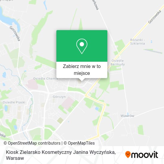 Mapa Kiosk Zielarsko Kosmetyczny Janina Wyczyńska