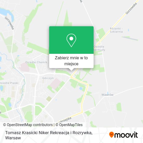 Mapa Tomasz Krasicki Niker Rekreacja i Rozrywka