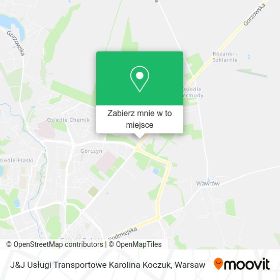 Mapa J&J Usługi Transportowe Karolina Koczuk