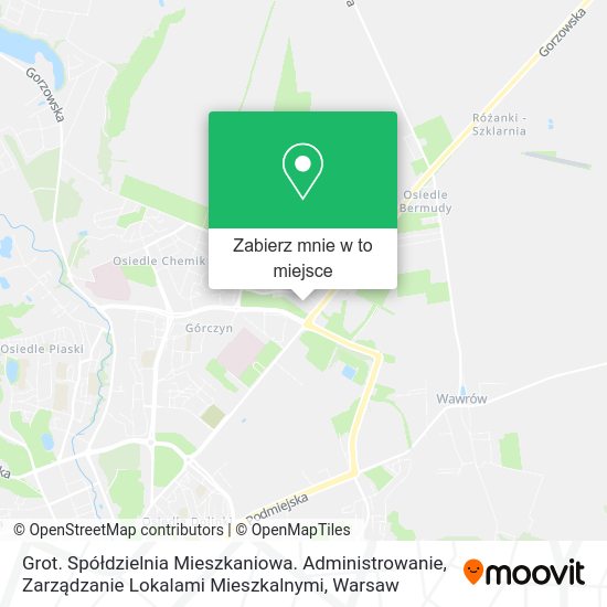 Mapa Grot. Spółdzielnia Mieszkaniowa. Administrowanie, Zarządzanie Lokalami Mieszkalnymi