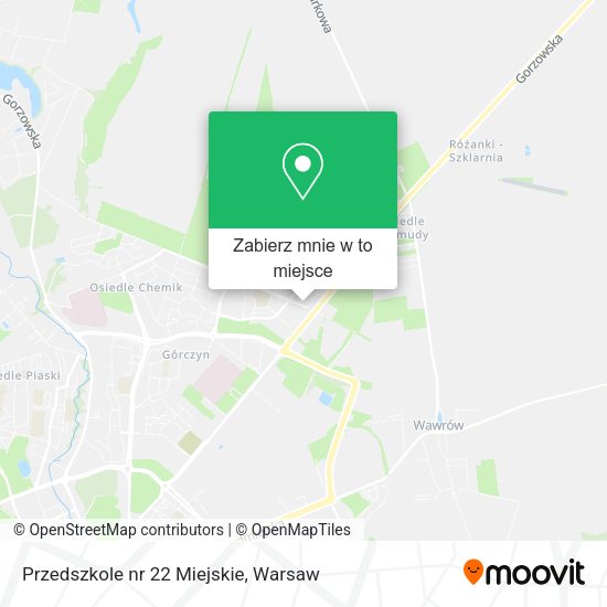 Mapa Przedszkole nr 22 Miejskie