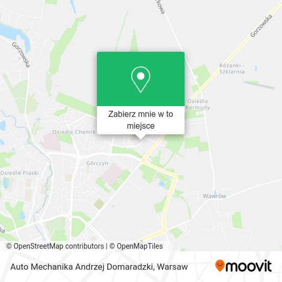 Mapa Auto Mechanika Andrzej Domaradzki