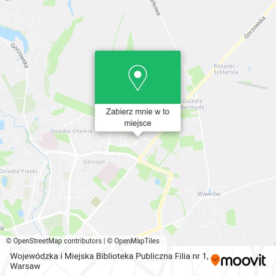 Mapa Wojewódzka i Miejska Biblioteka Publiczna Filia nr 1