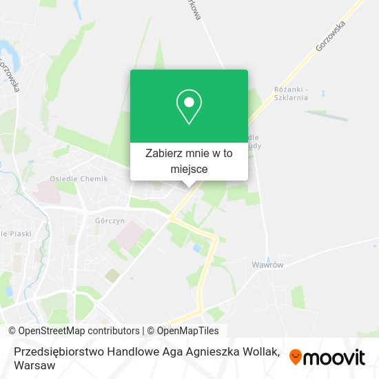 Mapa Przedsiębiorstwo Handlowe Aga Agnieszka Wollak