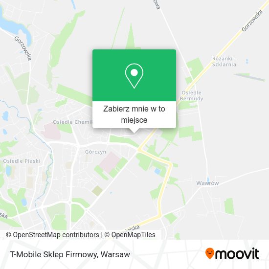 Mapa T-Mobile Sklep Firmowy