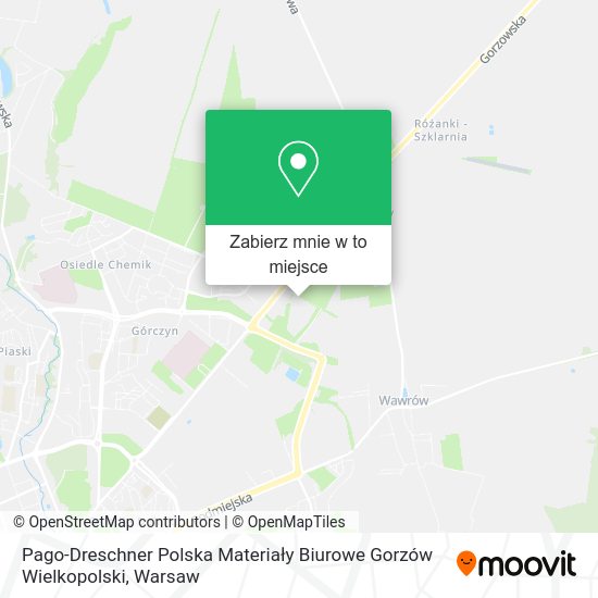 Mapa Pago-Dreschner Polska Materiały Biurowe Gorzów Wielkopolski