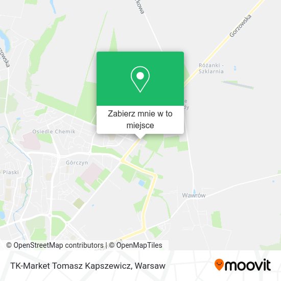 Mapa TK-Market Tomasz Kapszewicz