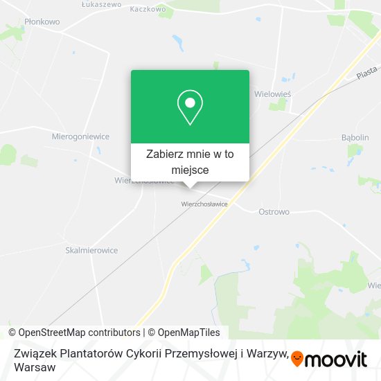 Mapa Związek Plantatorów Cykorii Przemysłowej i Warzyw