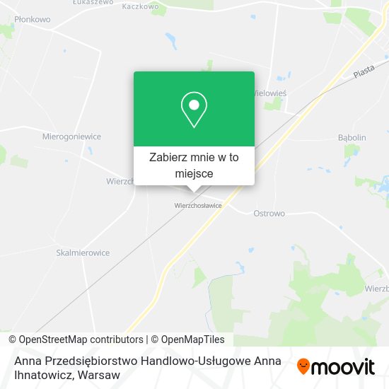 Mapa Anna Przedsiębiorstwo Handlowo-Usługowe Anna Ihnatowicz