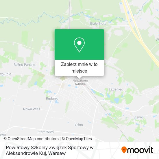 Mapa Powiatowy Szkolny Związek Sportowy w Aleksandrowie Kuj