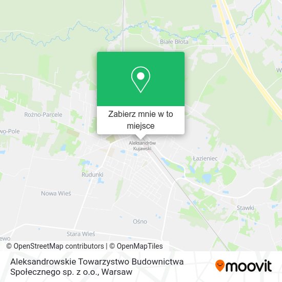 Mapa Aleksandrowskie Towarzystwo Budownictwa Społecznego sp. z o.o.