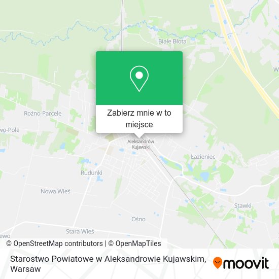 Mapa Starostwo Powiatowe w Aleksandrowie Kujawskim