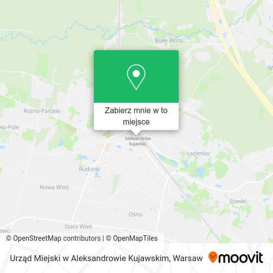 Mapa Urząd Miejski w Aleksandrowie Kujawskim