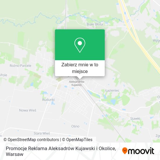 Mapa Promocje Reklama Aleksadrów Kujawski i Okolice