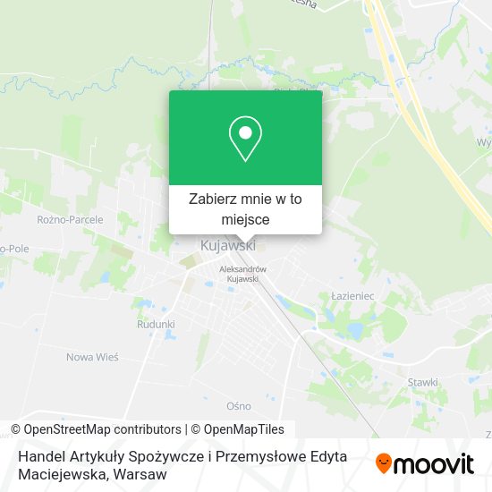 Mapa Handel Artykuły Spożywcze i Przemysłowe Edyta Maciejewska