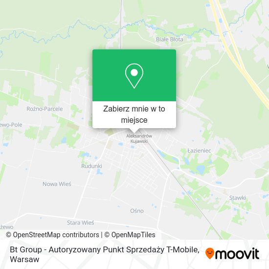 Mapa Bt Group - Autoryzowany Punkt Sprzedaży T-Mobile