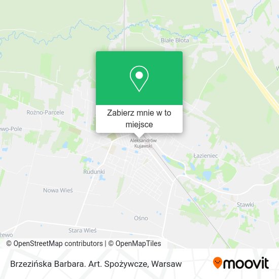 Mapa Brzezińska Barbara. Art. Spożywcze