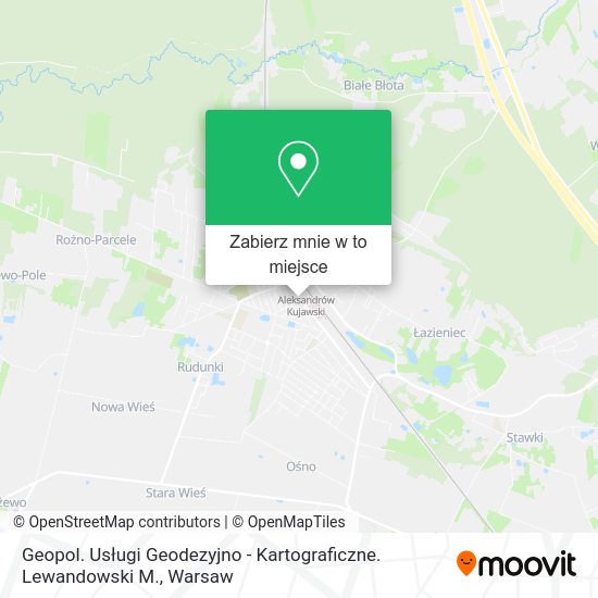 Mapa Geopol. Usługi Geodezyjno - Kartograficzne. Lewandowski M.