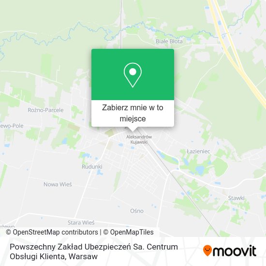 Mapa Powszechny Zakład Ubezpieczeń Sa. Centrum Obsługi Klienta