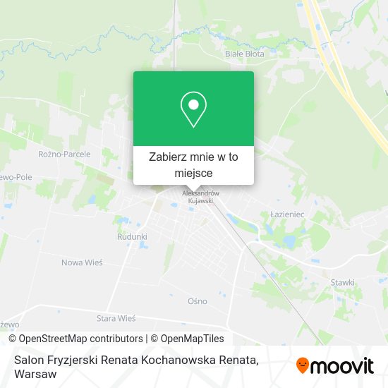 Mapa Salon Fryzjerski Renata Kochanowska Renata