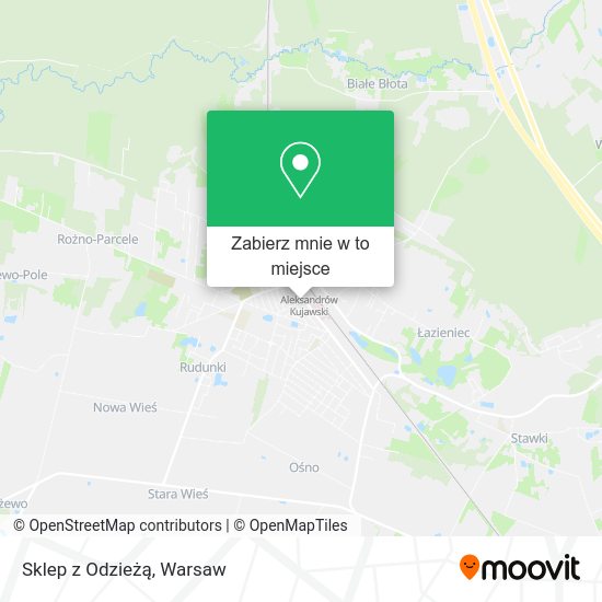 Mapa Sklep z Odzieżą