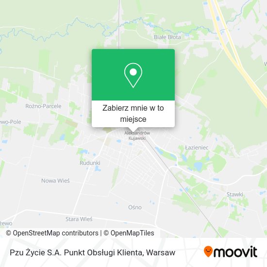 Mapa Pzu Życie S.A. Punkt Obsługi Klienta