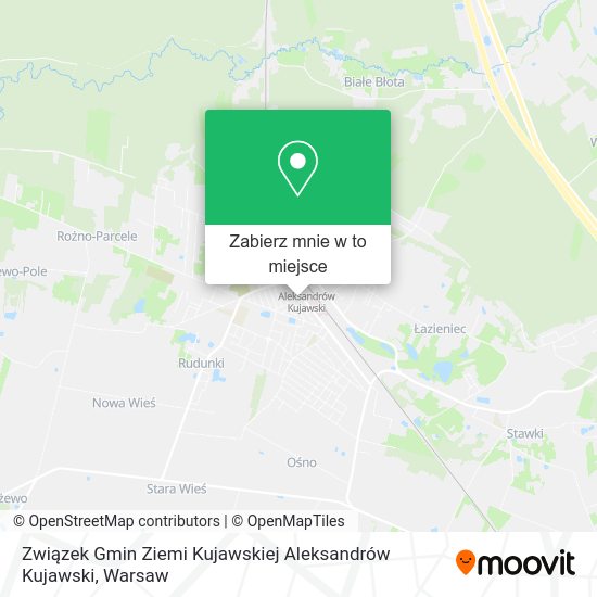 Mapa Związek Gmin Ziemi Kujawskiej Aleksandrów Kujawski