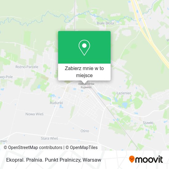 Mapa Ekopral. Pralnia. Punkt Pralniczy