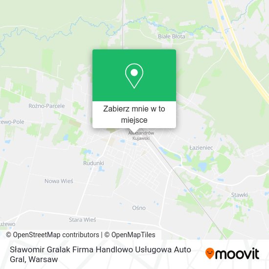 Mapa Sławomir Gralak Firma Handlowo Usługowa Auto Gral