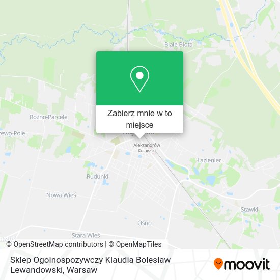 Mapa Sklep Ogolnospozywczy Klaudia Boleslaw Lewandowski