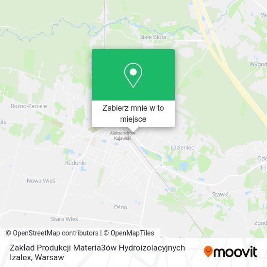 Mapa Zakład Produkcji Materia3ów Hydroizolacyjnych Izalex