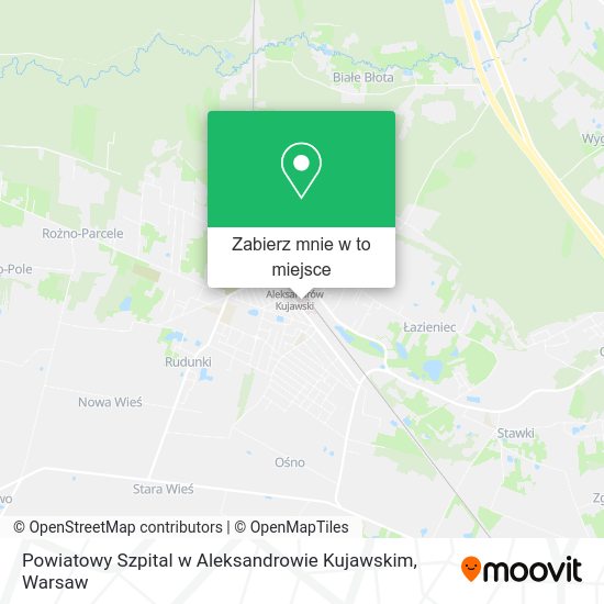 Mapa Powiatowy Szpital w Aleksandrowie Kujawskim