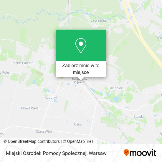 Mapa Miejski Ośrodek Pomocy Społecznej