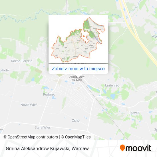 Mapa Gmina Aleksandrów Kujawski