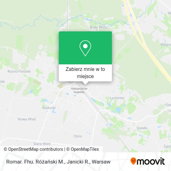 Mapa Romar. Fhu. Różański M., Janicki R.