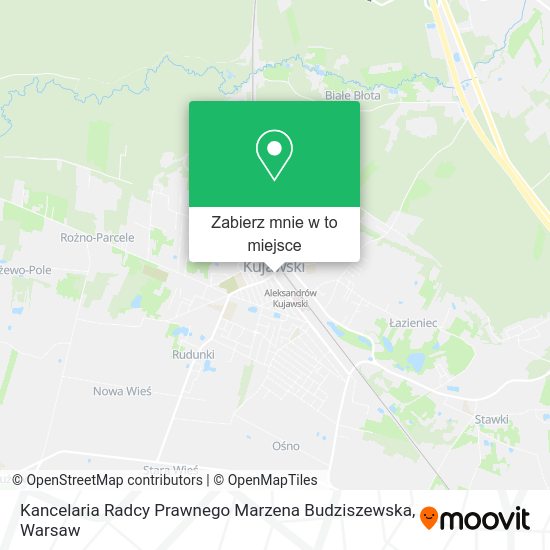 Mapa Kancelaria Radcy Prawnego Marzena Budziszewska