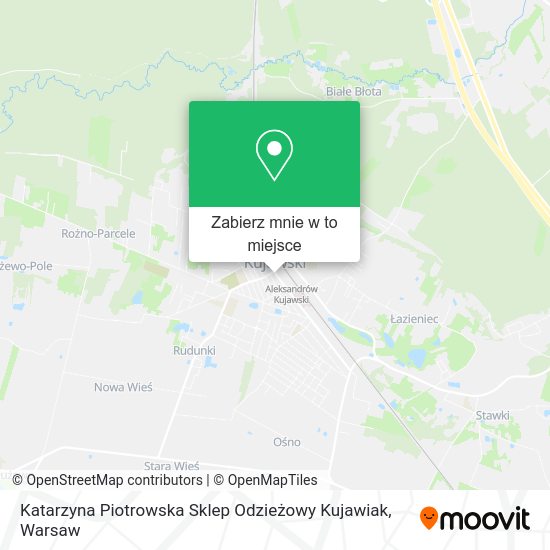 Mapa Katarzyna Piotrowska Sklep Odzieżowy Kujawiak