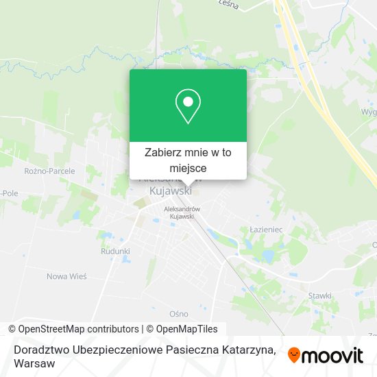 Mapa Doradztwo Ubezpieczeniowe Pasieczna Katarzyna