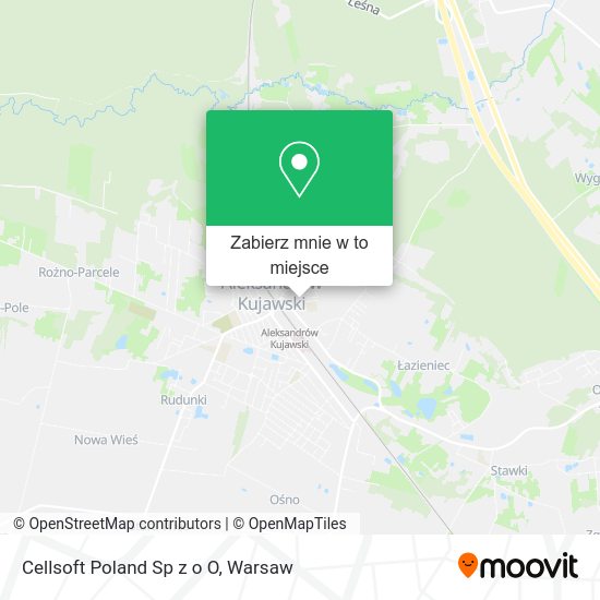 Mapa Cellsoft Poland Sp z o O